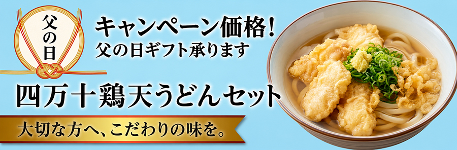 とり天うどんセット