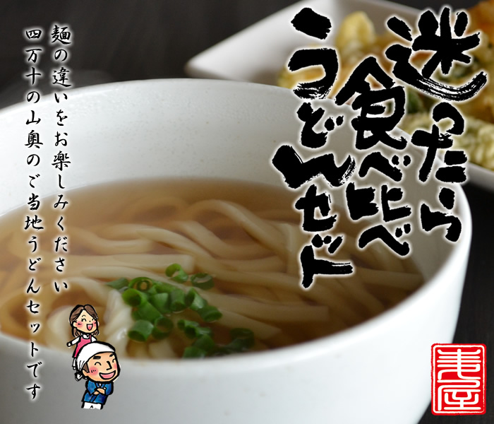 迷ったら食べ比べうどんセット